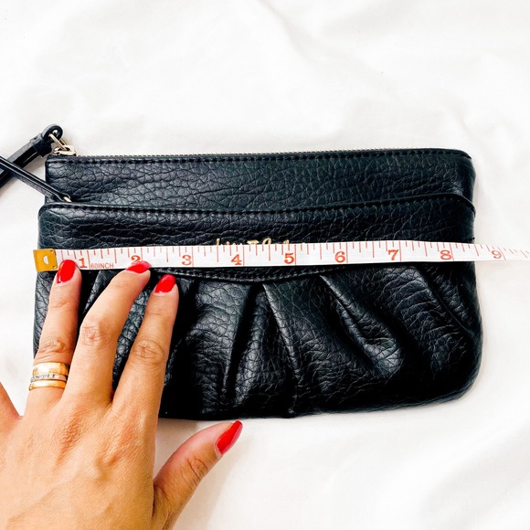 Juicy Couture black leather wristlet/ clutch - Picture 8 of 9